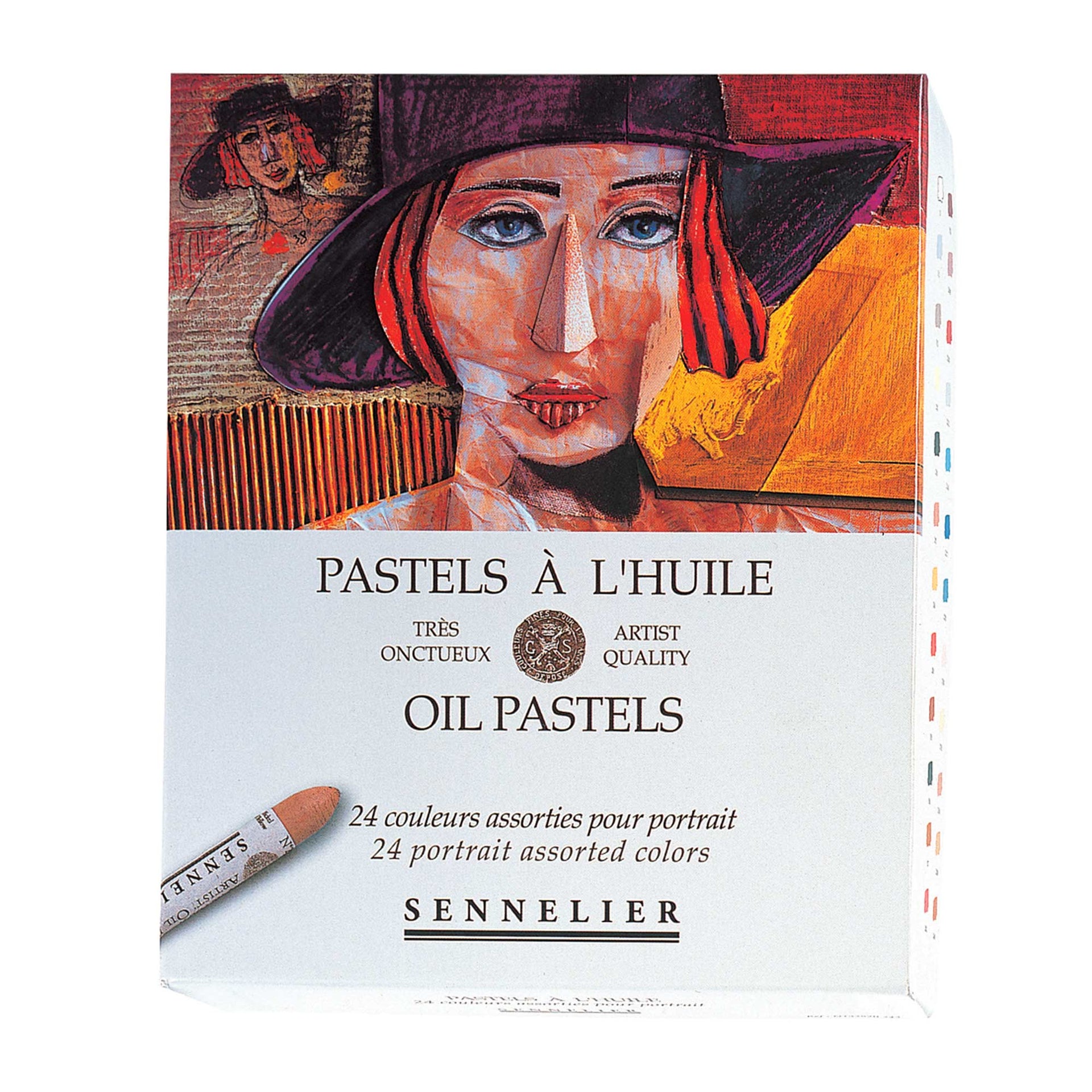 Artists Oil Pastels Set 24 Portrait Colours