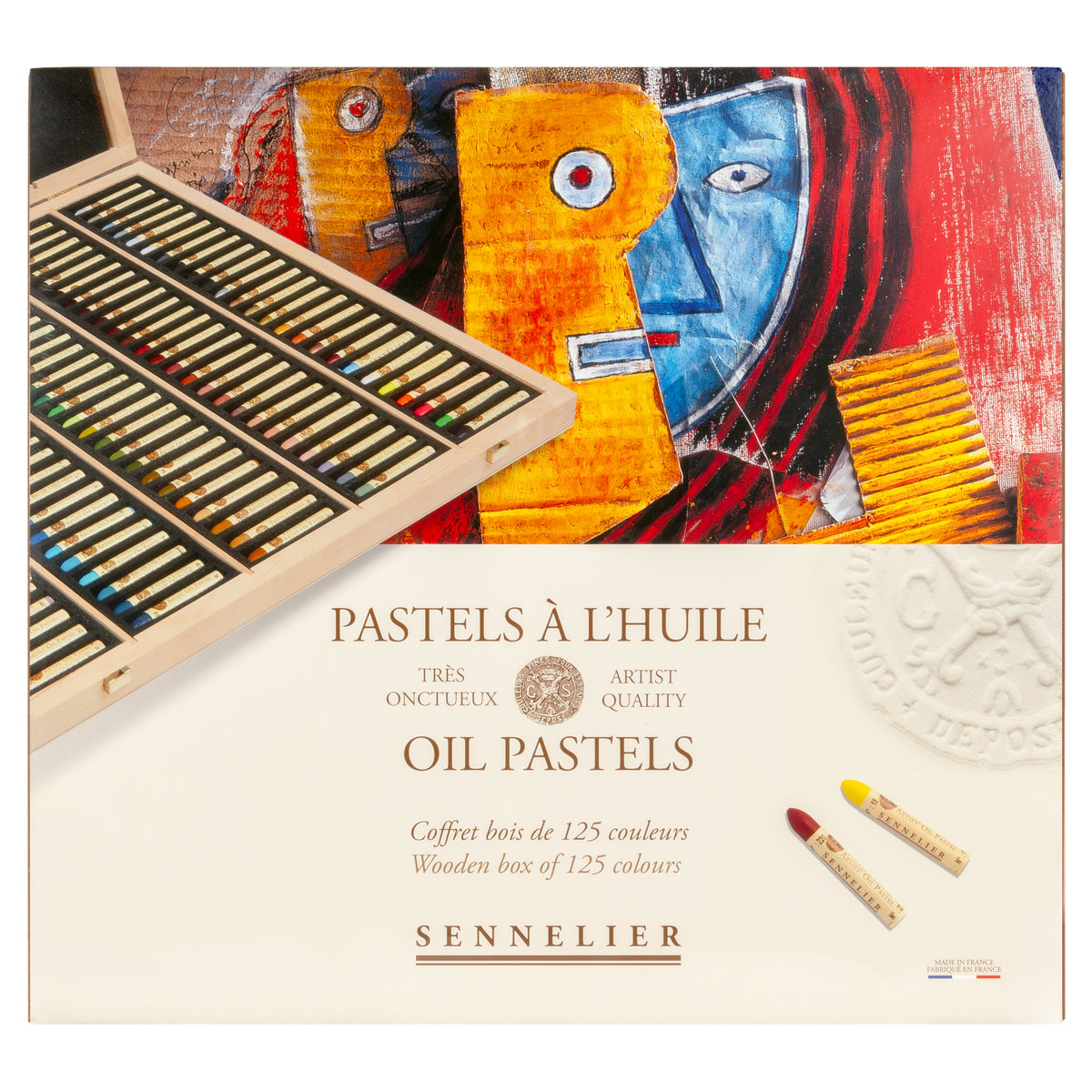 Sennelier Oil Pastels - Wooden Box Set of 125