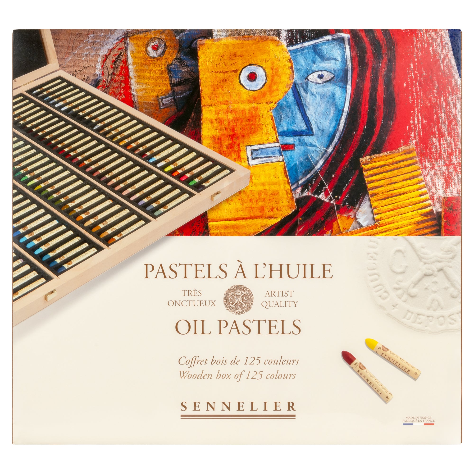 Sennelier Oil Pastels - Wooden Box Set of 125