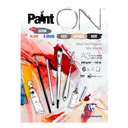 Clairefontaine Paint On Multi-Media Pads - 250gsm (115lb)