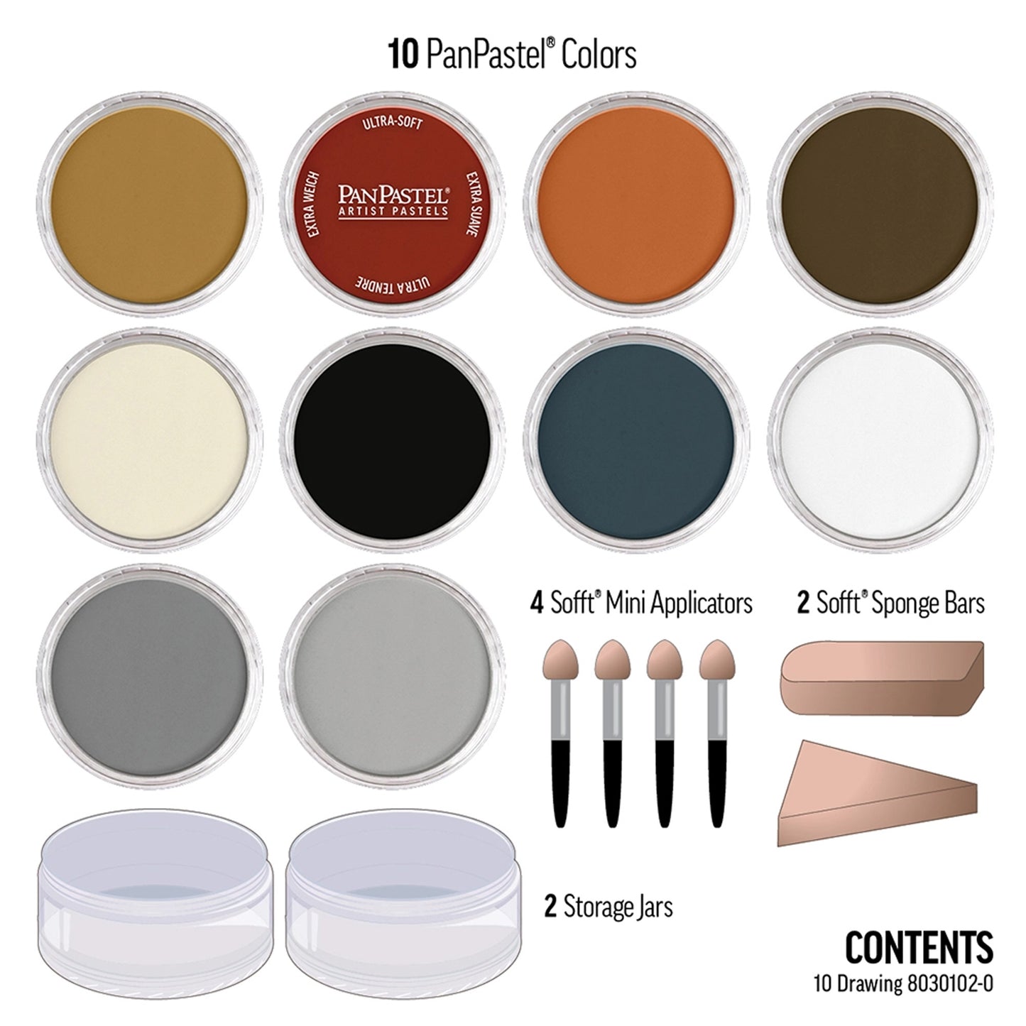 PanPastel Set of 10 - DRAWING