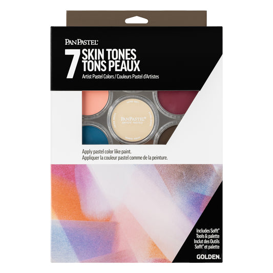 PanPastel Artist Pastels - Skin Tones Set of 7 Pastel Colours with Accessories