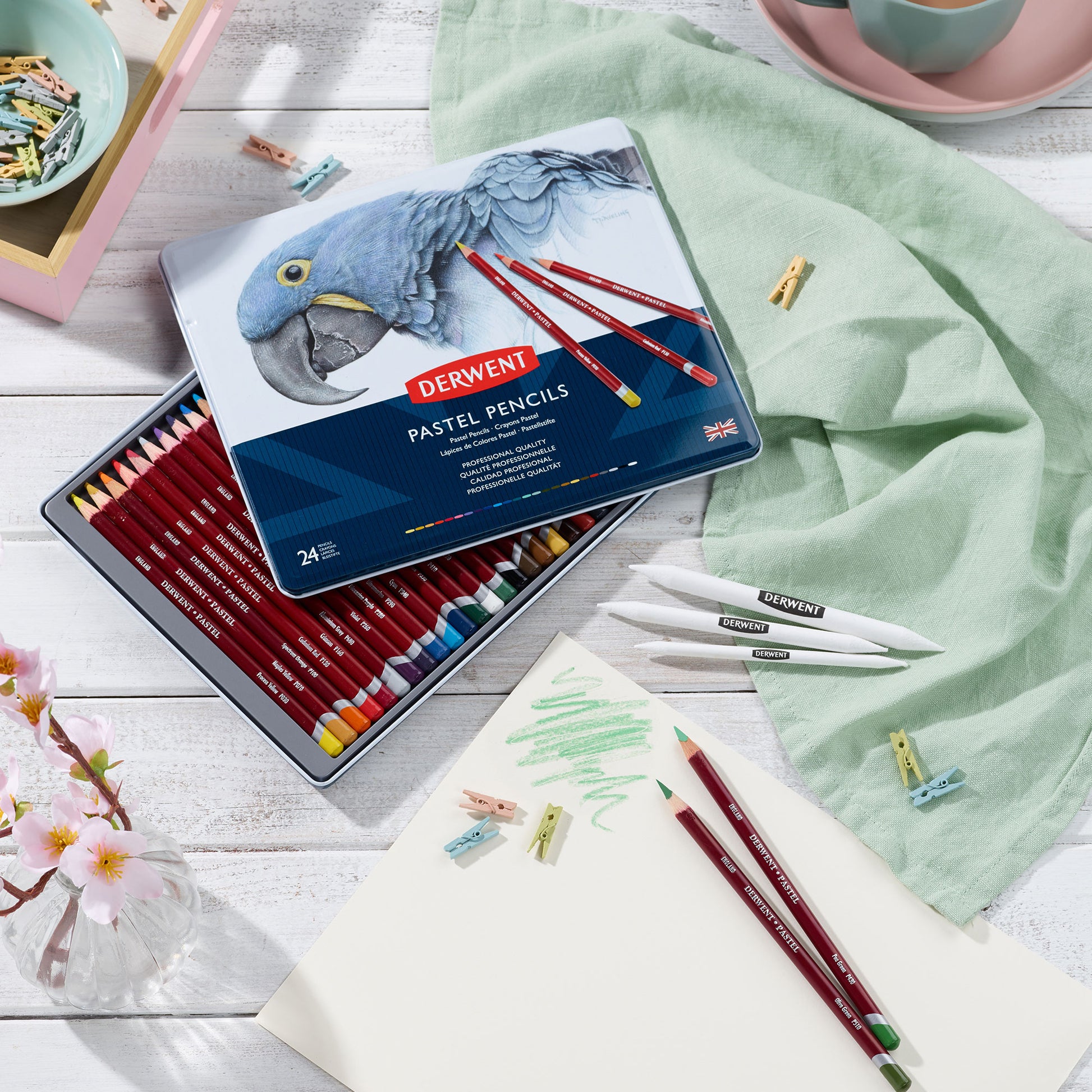 Derwent Pastel Pencil Metal Tins - Mood Photo #1