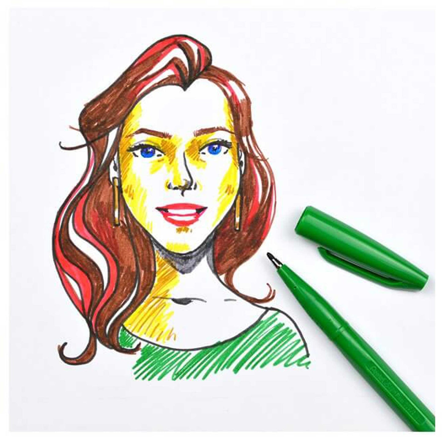 Pentel Sign Pen - Sample Illustration