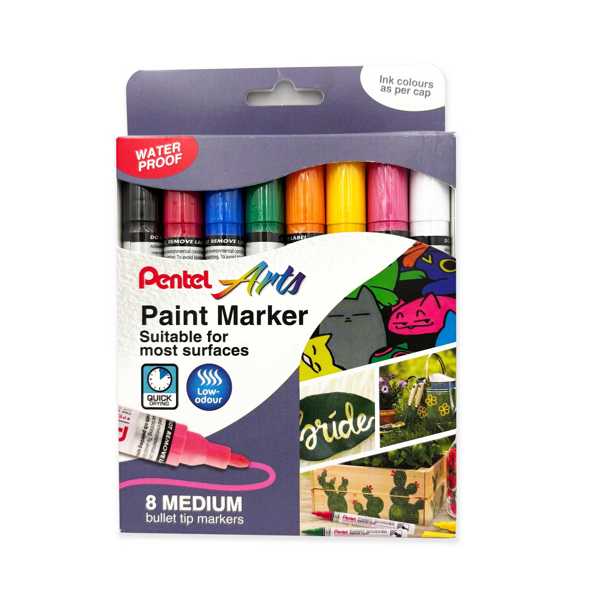 Pentel Bullet Tip Paint Marker - Pack of 8 - Medium