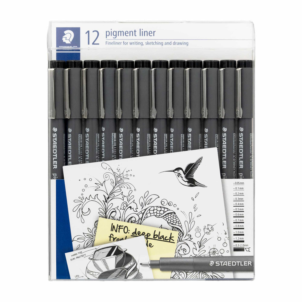 Pigment Liner Set 12 Ink