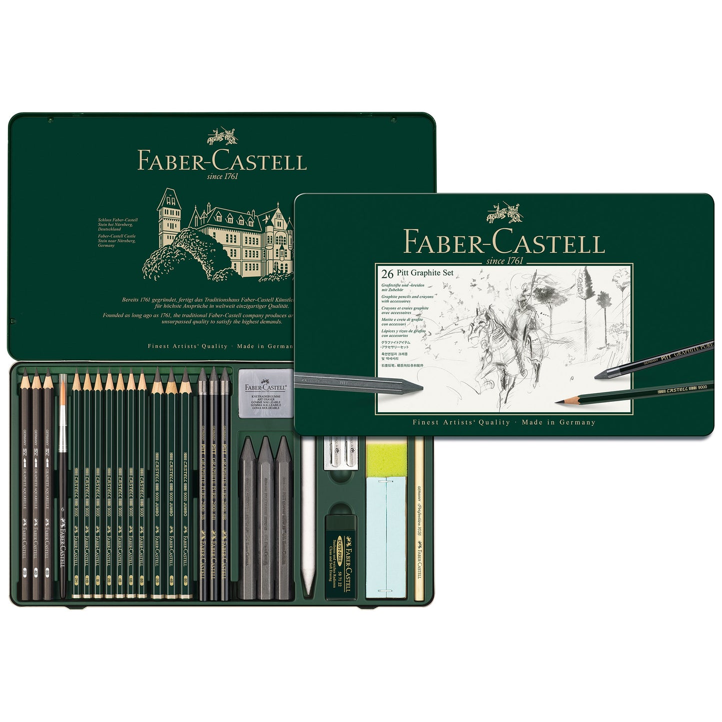 Faber-Castell Pitt Graphite Set of 26 - Box Open