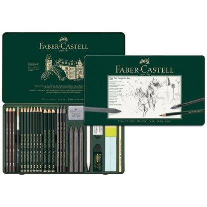 Faber-Castell Pitt Graphite Set of 26 - Box Open