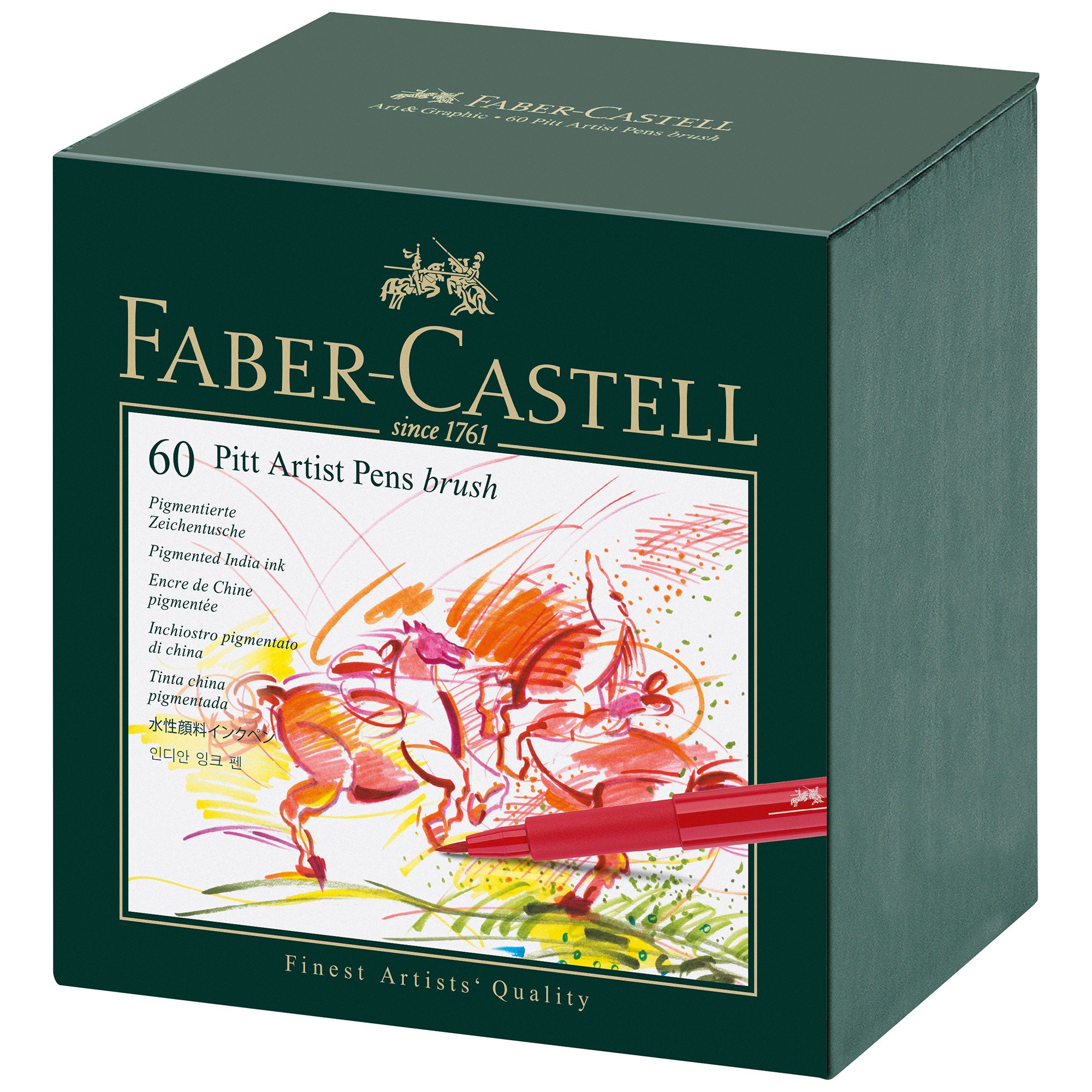 Faber-Castell Pitt Pens Brush Set of 60 Box