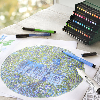 Faber-Castell Pitt Pens Brush Set of 60 - Sample Illustration Mood Photo
