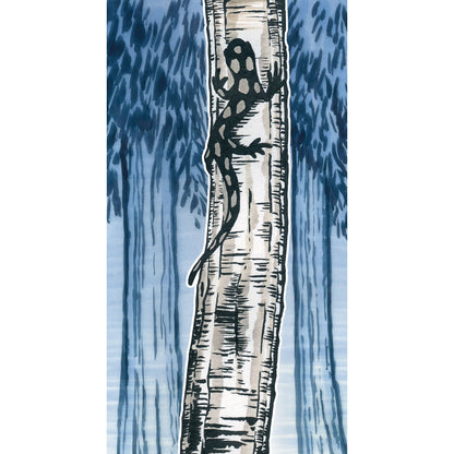 Faber-Castell Pitt Artists Pen Soft Brushes - Sample Illustration of a Gecko on a Tree