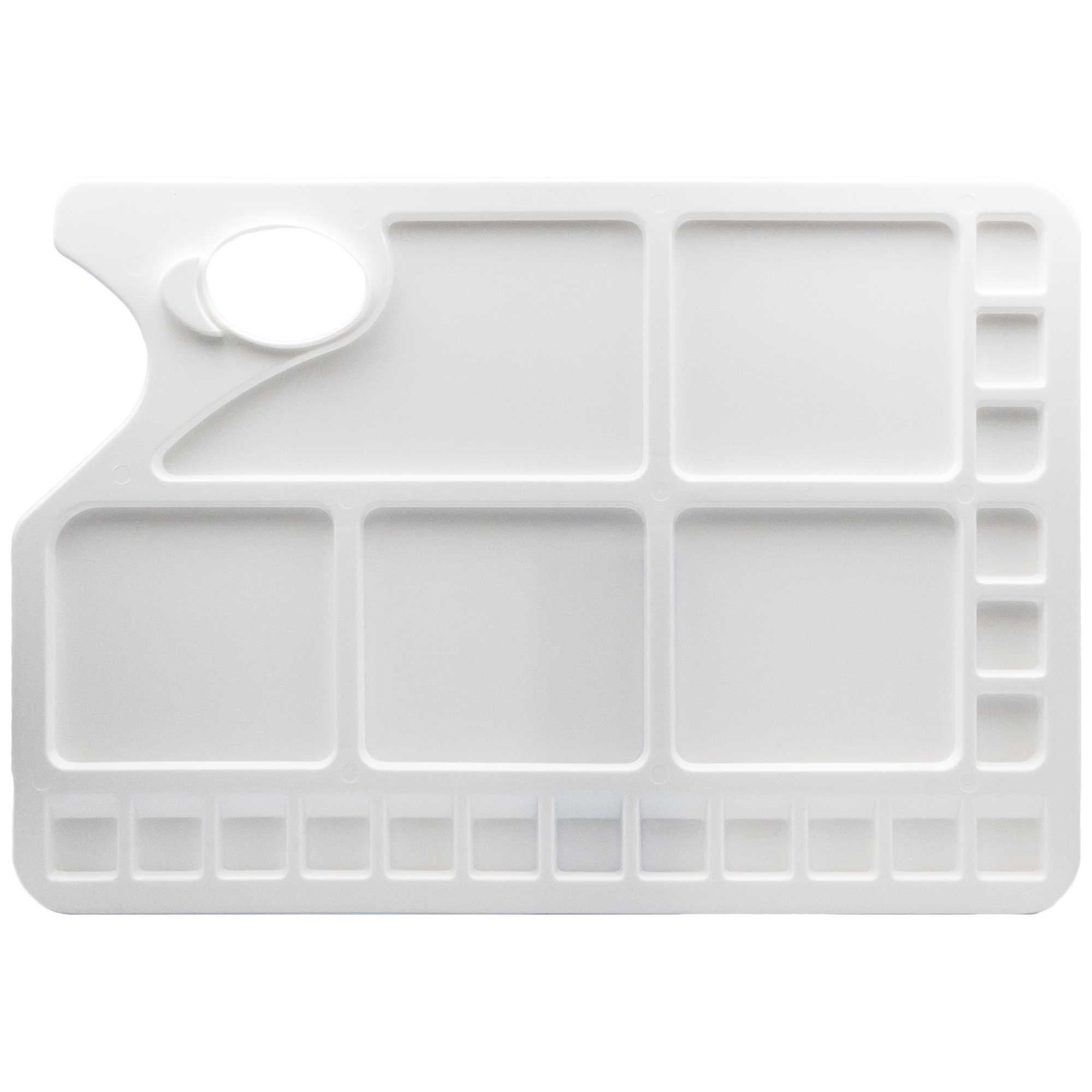 Plastic Oblong Palette with Thumb Grip