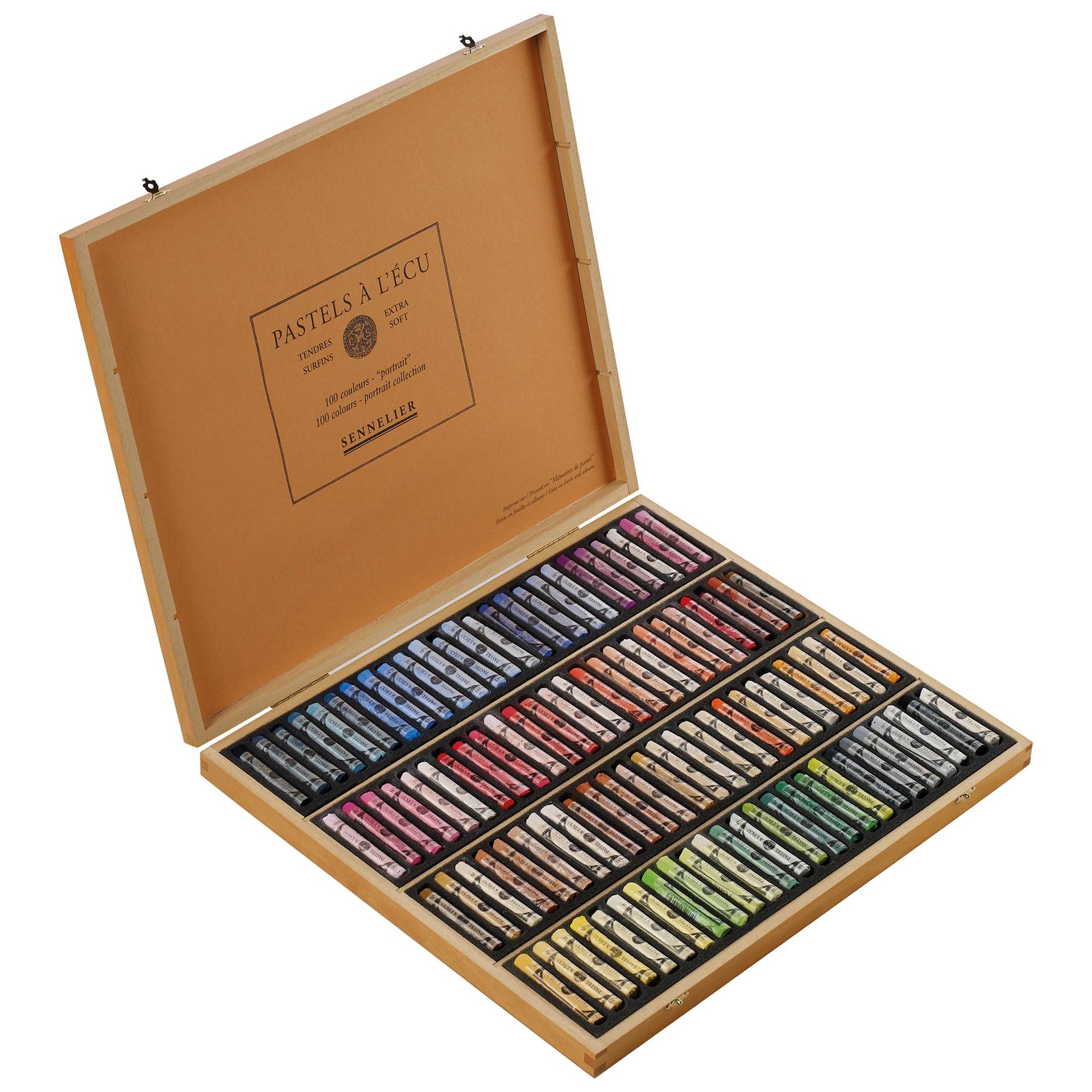 Soft Pastel Selections Wooden Box Set Portrait Set 100