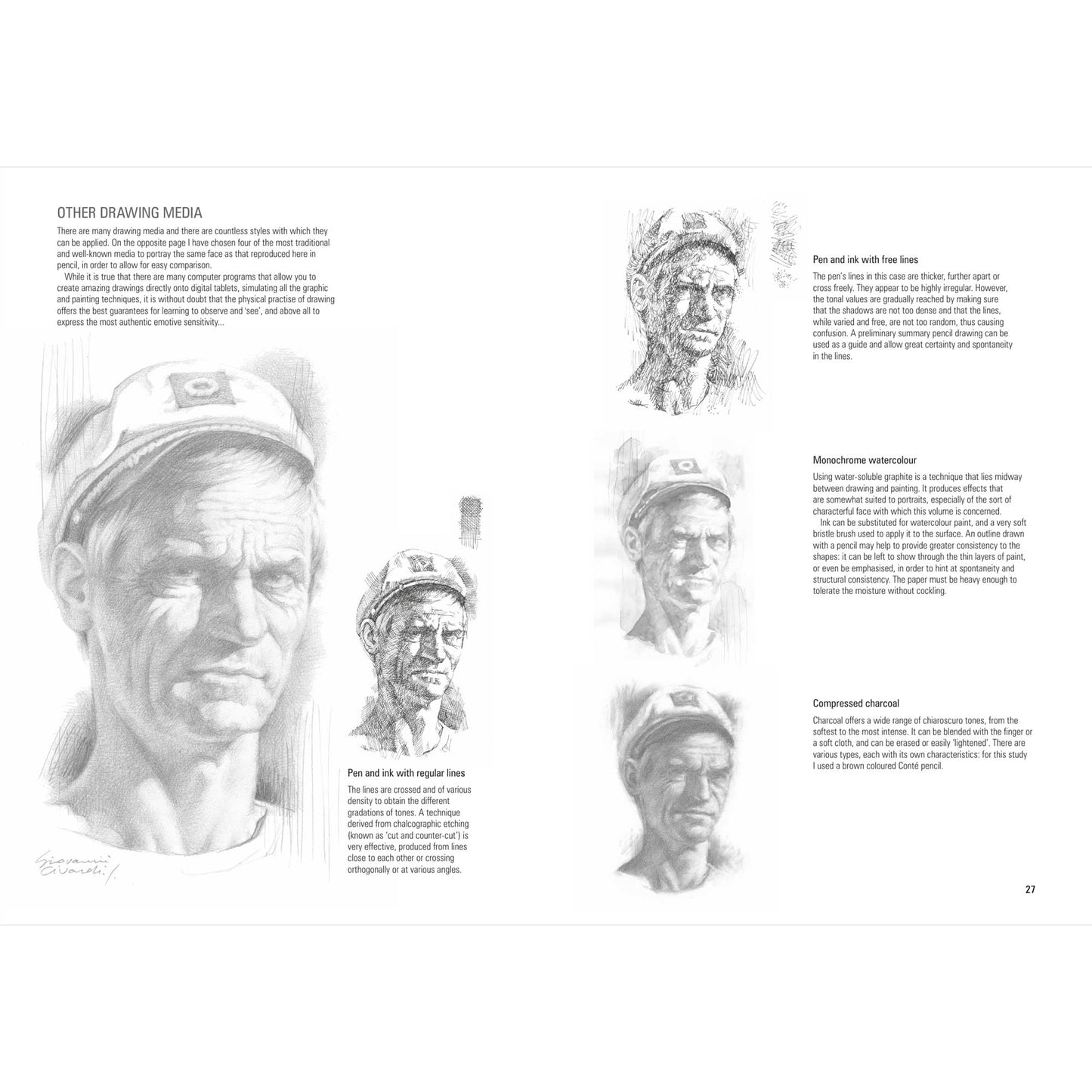 Drawing Using Grids: Portraits with Character - G. Civardi