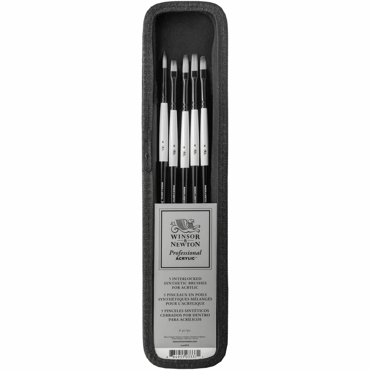 Winsor &amp; Newton Professional Acrylic Brushes - Set of 5