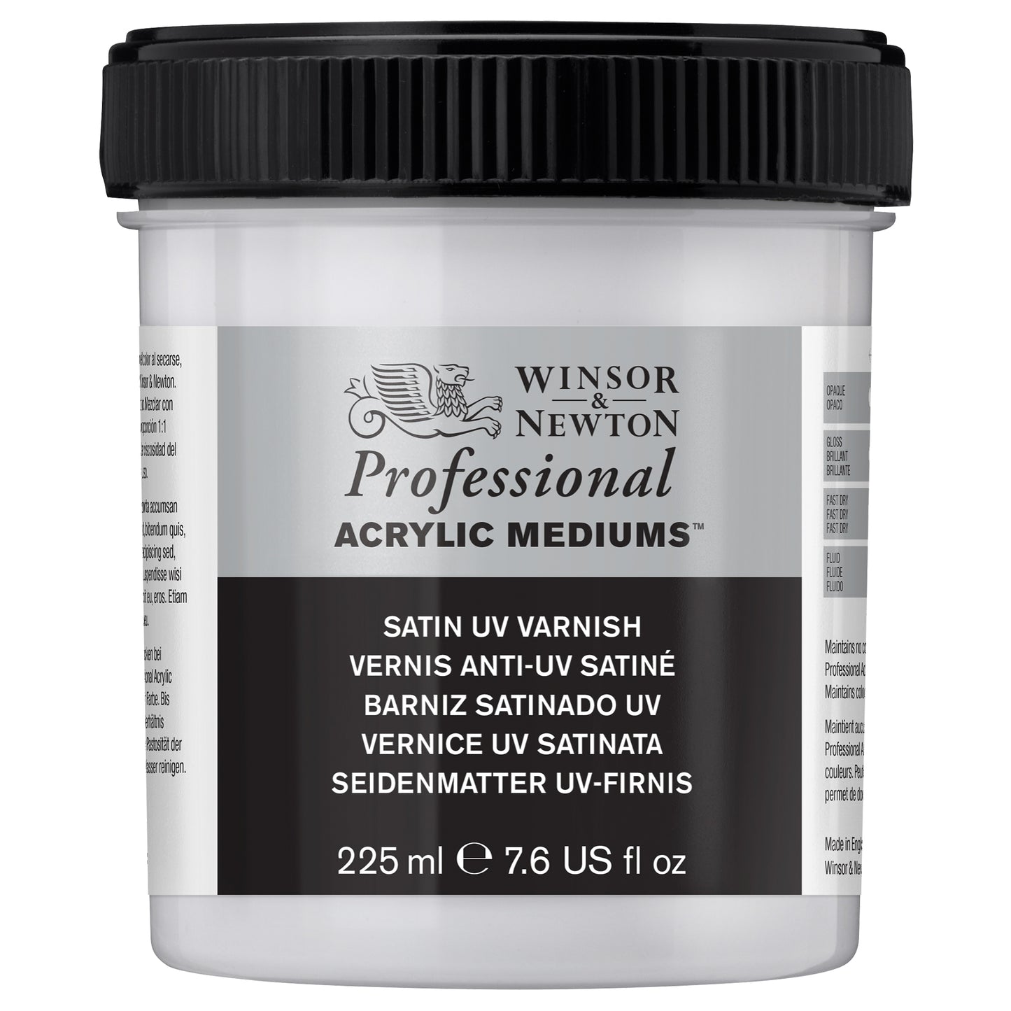 Winsor & Newton Professional Acrylic UV Varnish - Satin - 225ml