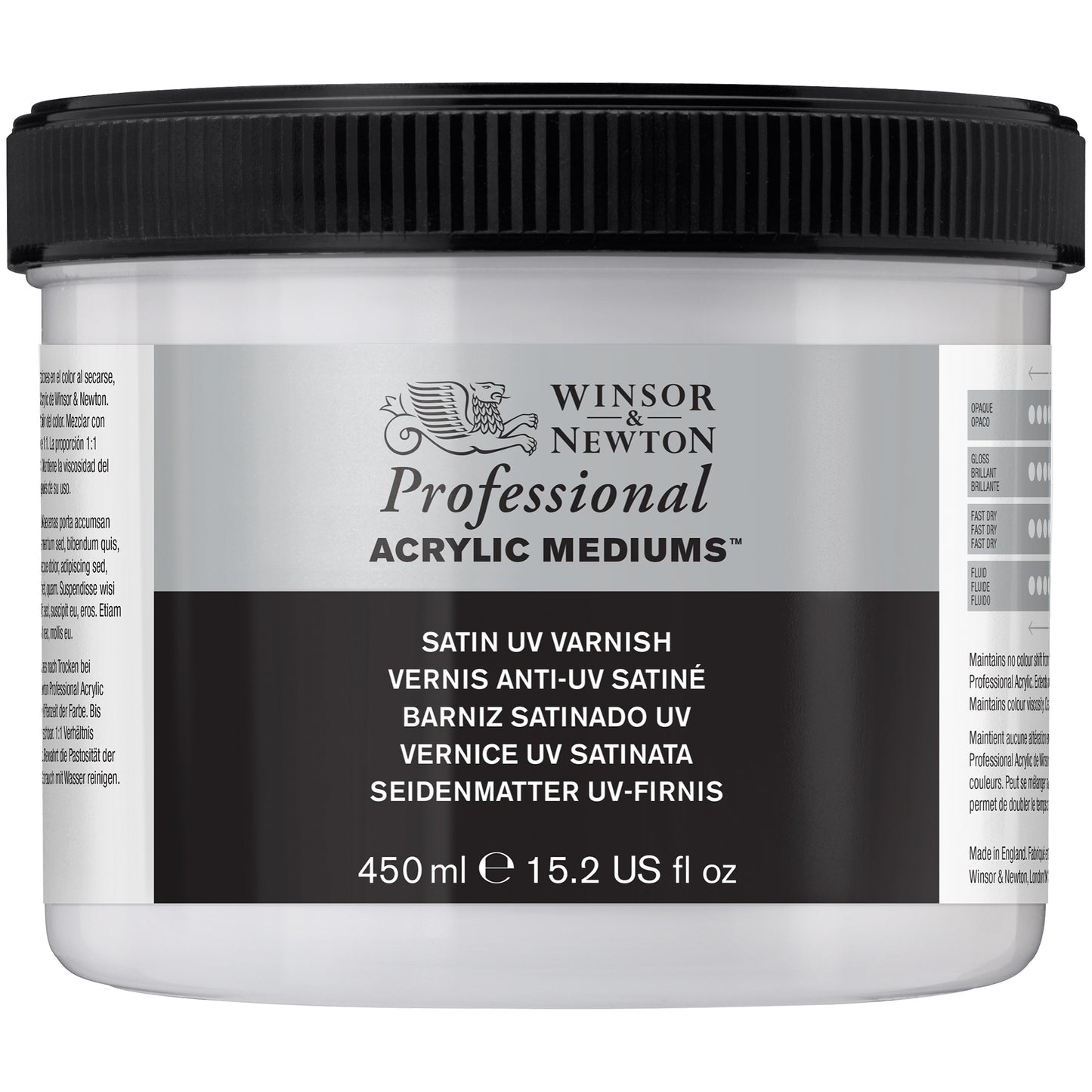 Winsor & Newton Professional Acrylic UV Varnish - Satin - 450ml