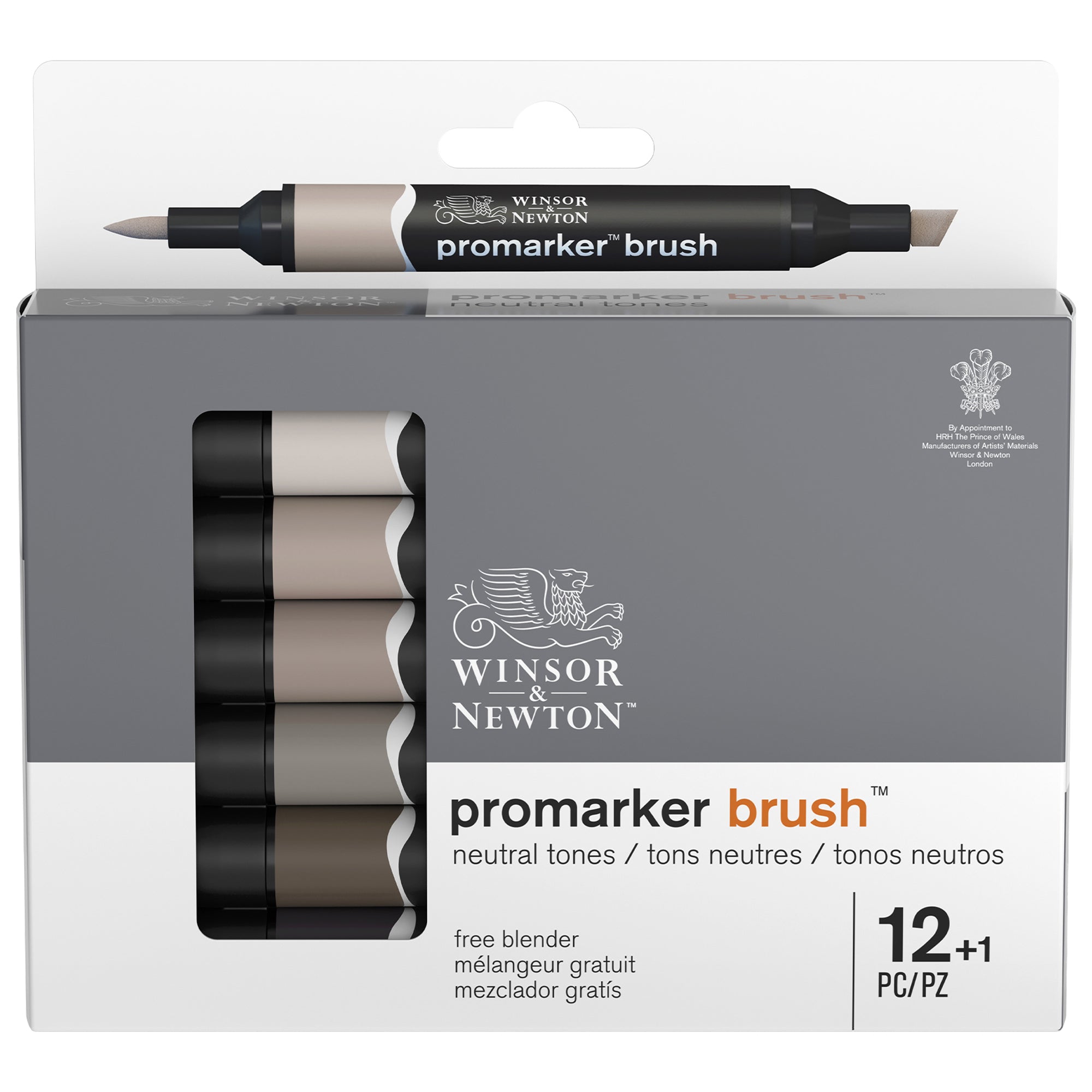 Winsor & Newton Promarker BRUSH - Neutral Tones - Box