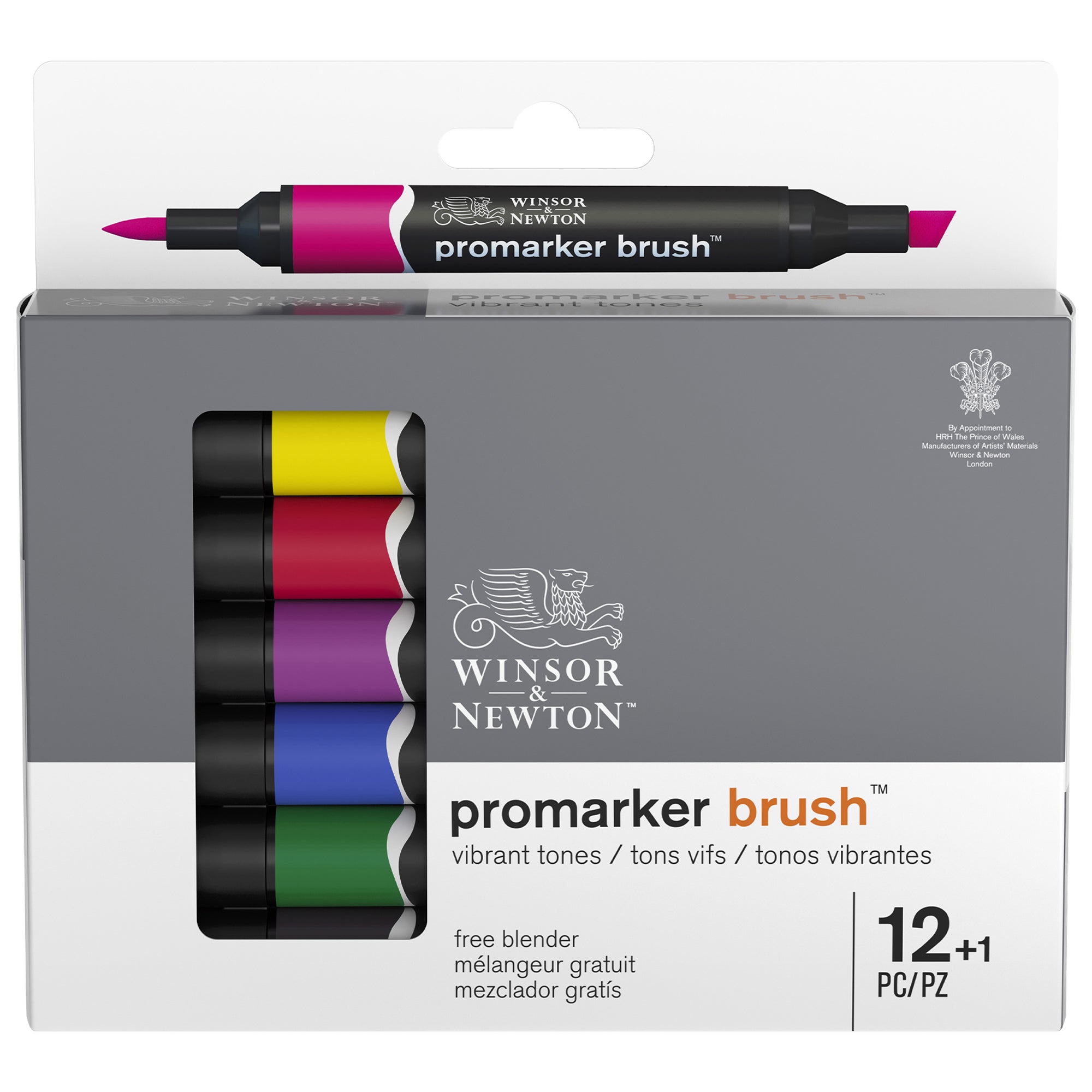 Winsor & Newton Promarker BRUSH - Vibrant Tones - Box