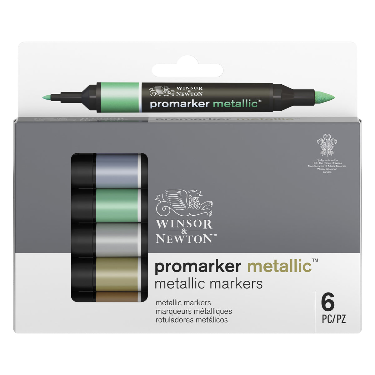 Winsor &amp; Newton Promarker Metallics - Set of 6