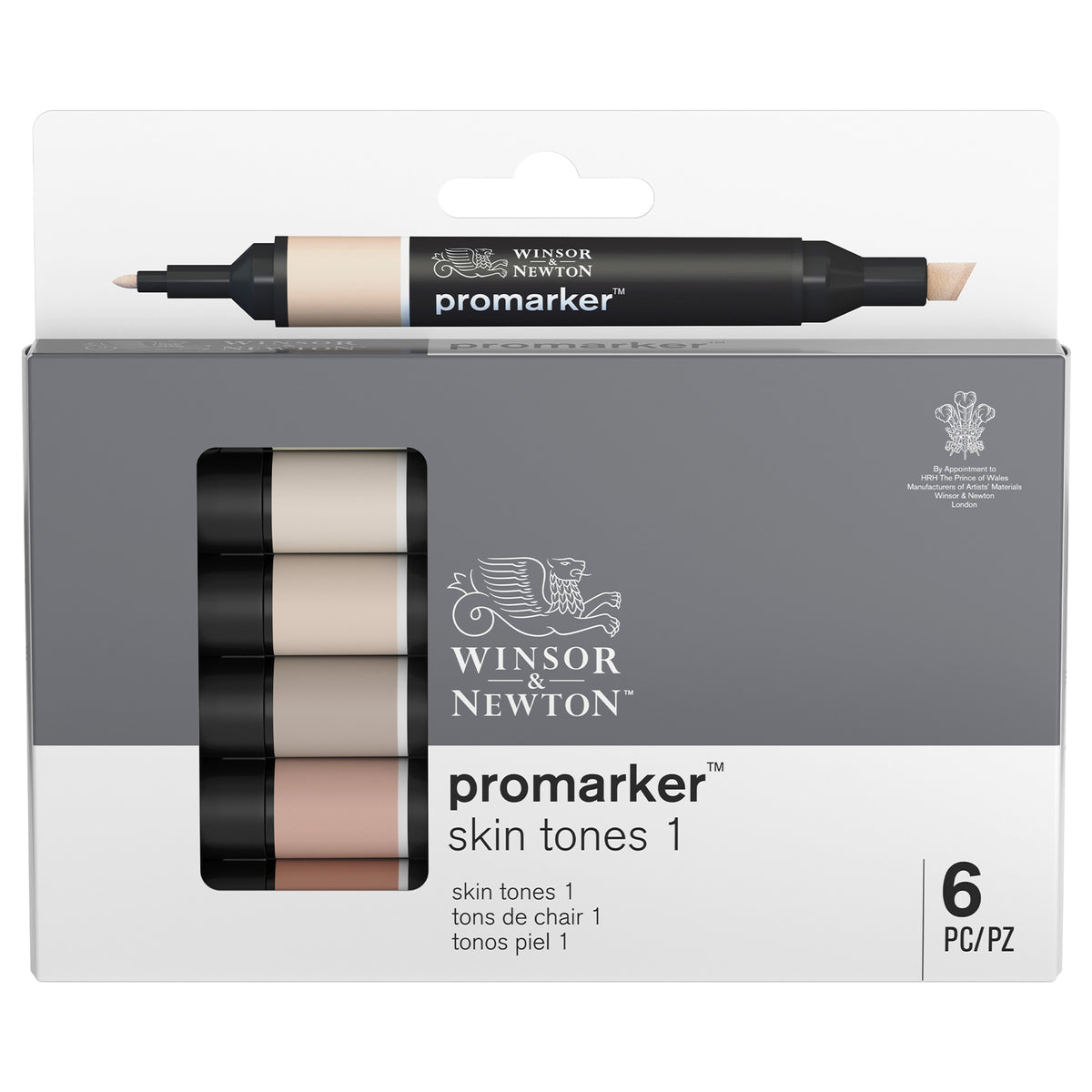 Winsor &amp; Newton Promarker - Skin Tones (Set 1) - Set of 6