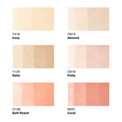 Winsor & Newton Promarker - Skin Tones (Set 1) - Set of 6