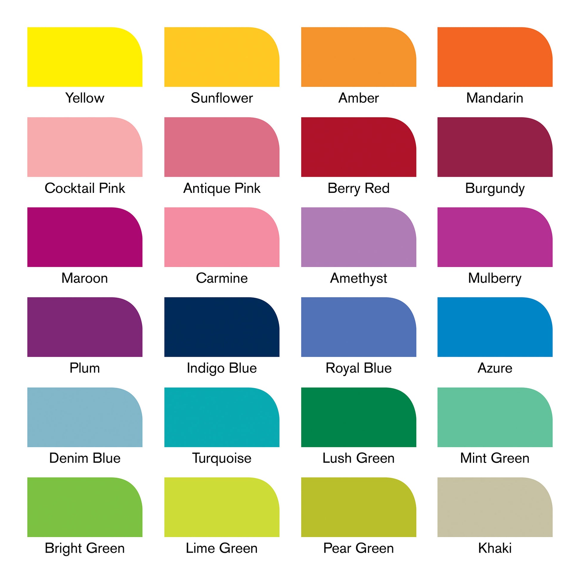 Student Designer Set - Colour Swatches