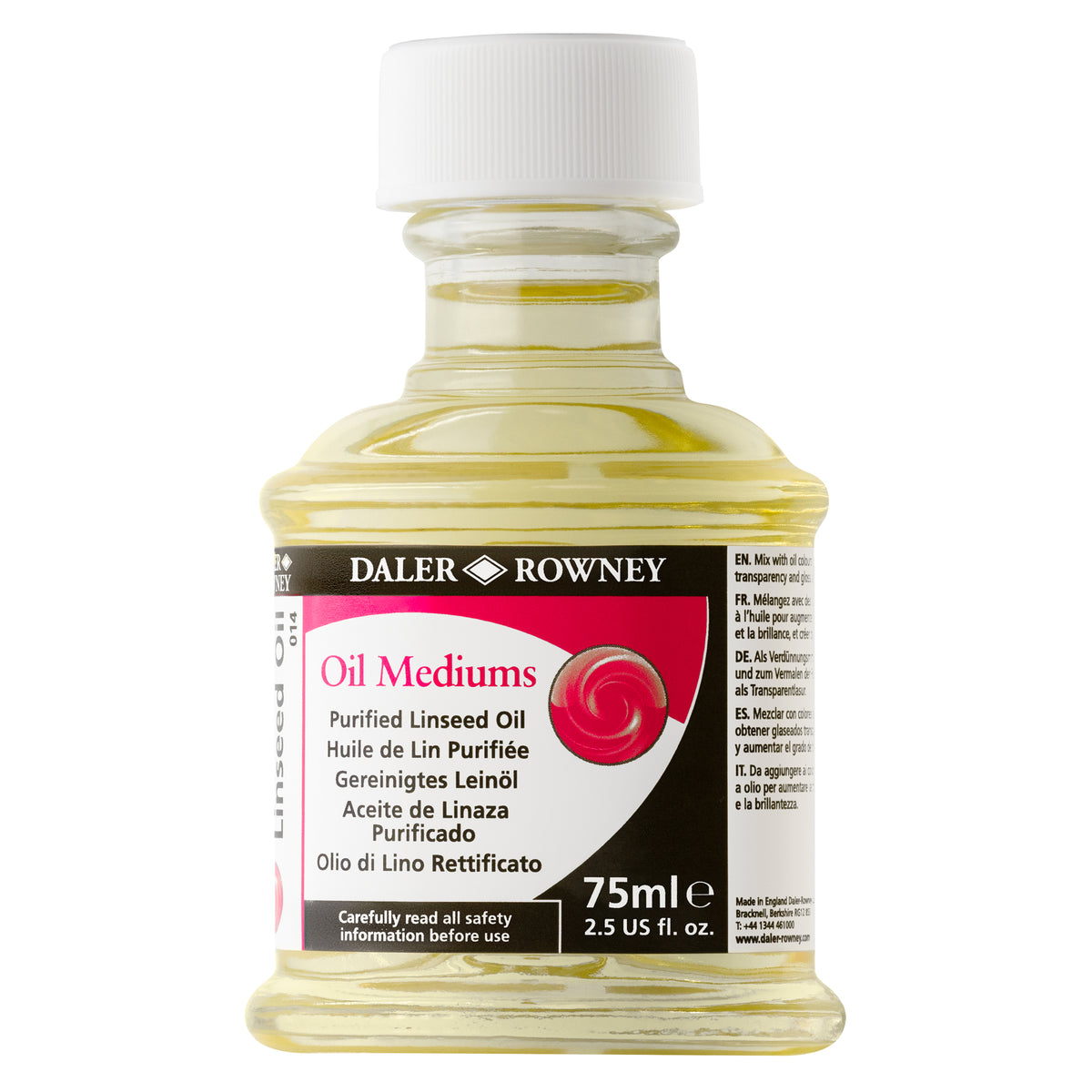 Daler-Rowney Purified Linseed Oil - 75ml