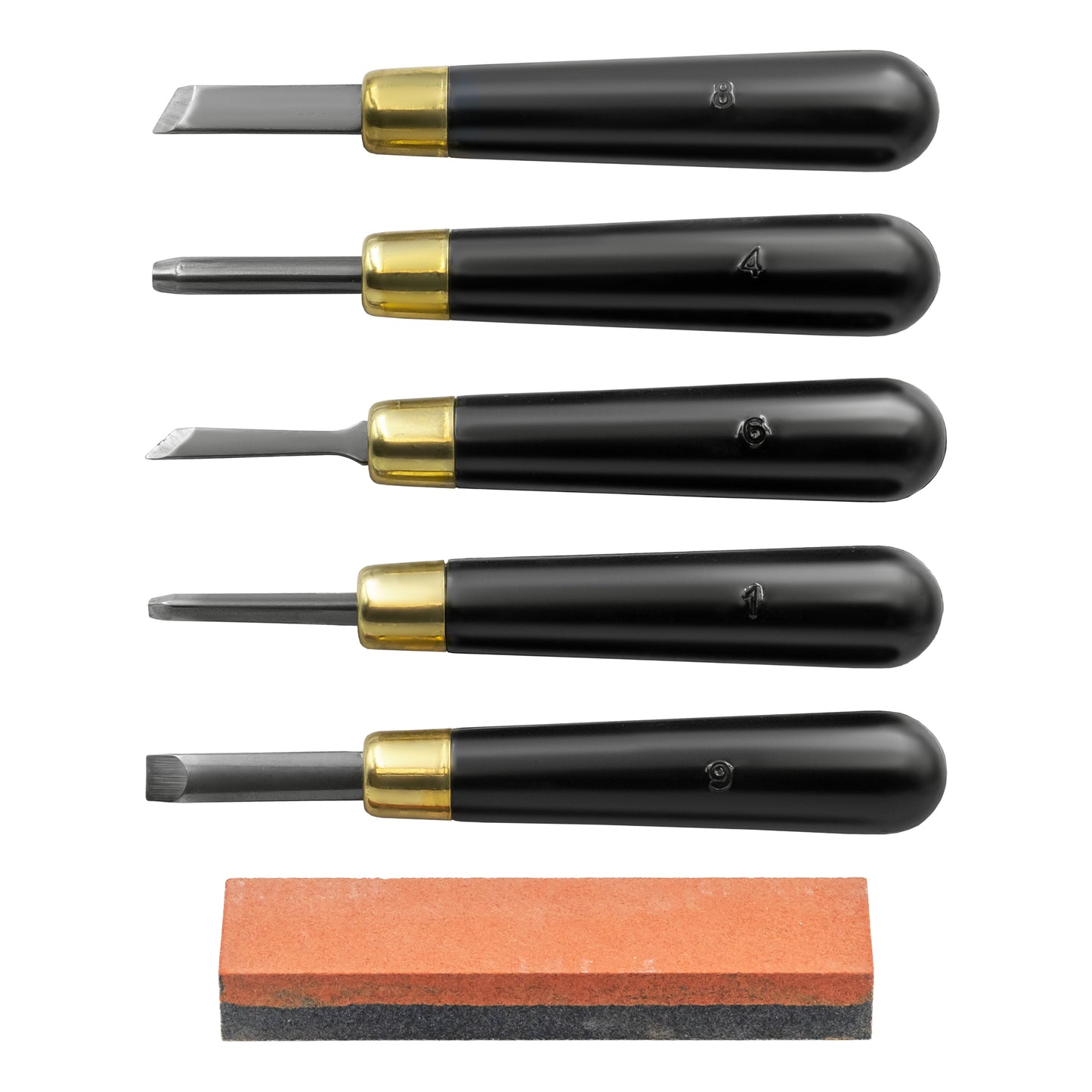 RGM Student Lino Set of 5 Tools + 1 Dual Sharpening Stone