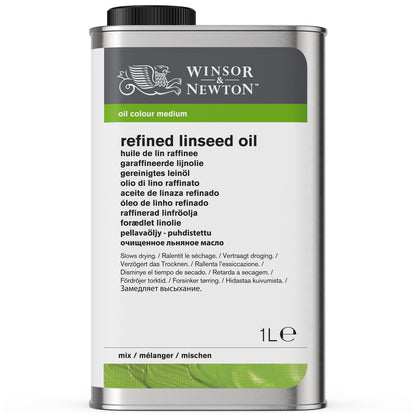 Winsor & Newton Refined Linseed Oil - 1 litre