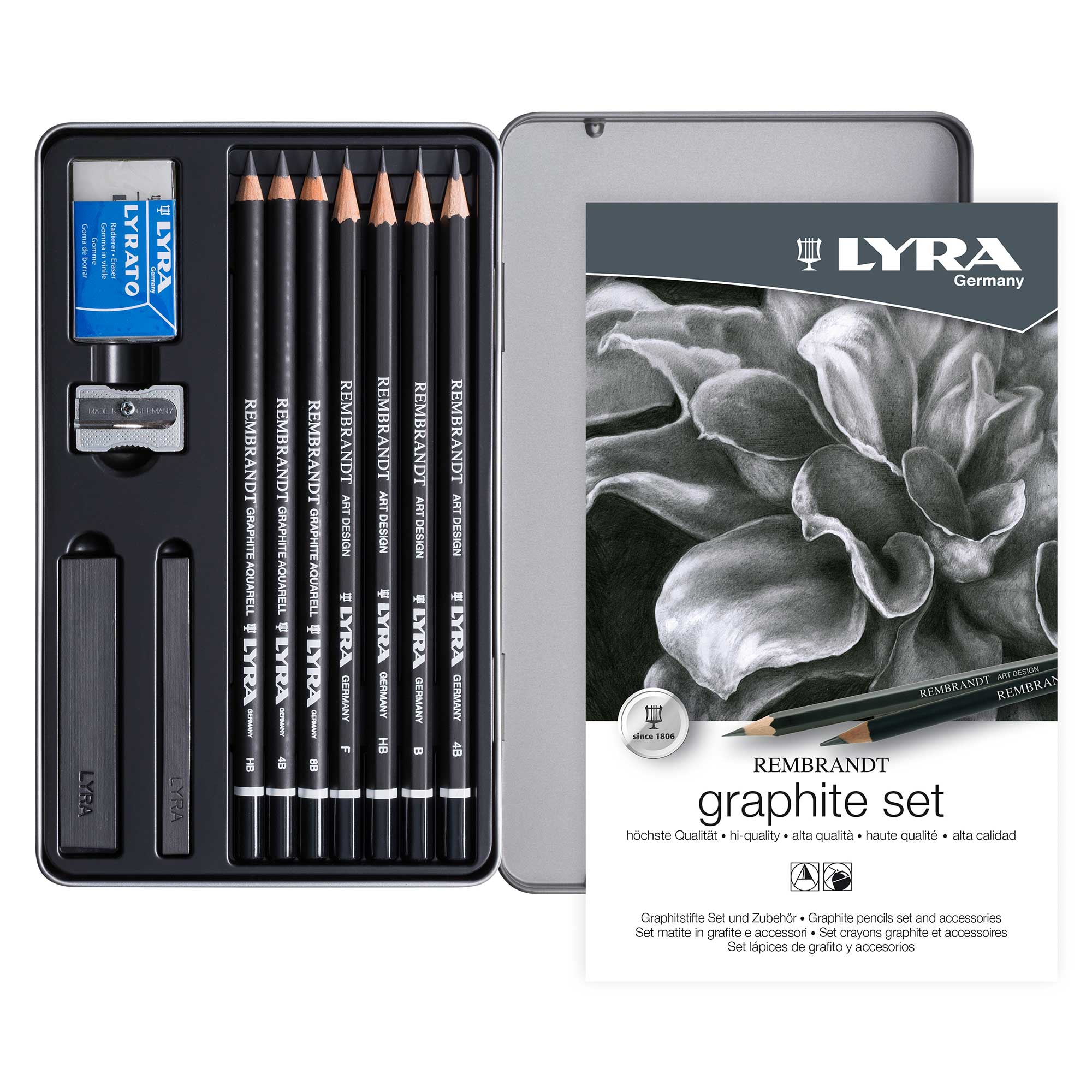 Lyra Rembrandt Graphite Pencils Set & Accessories