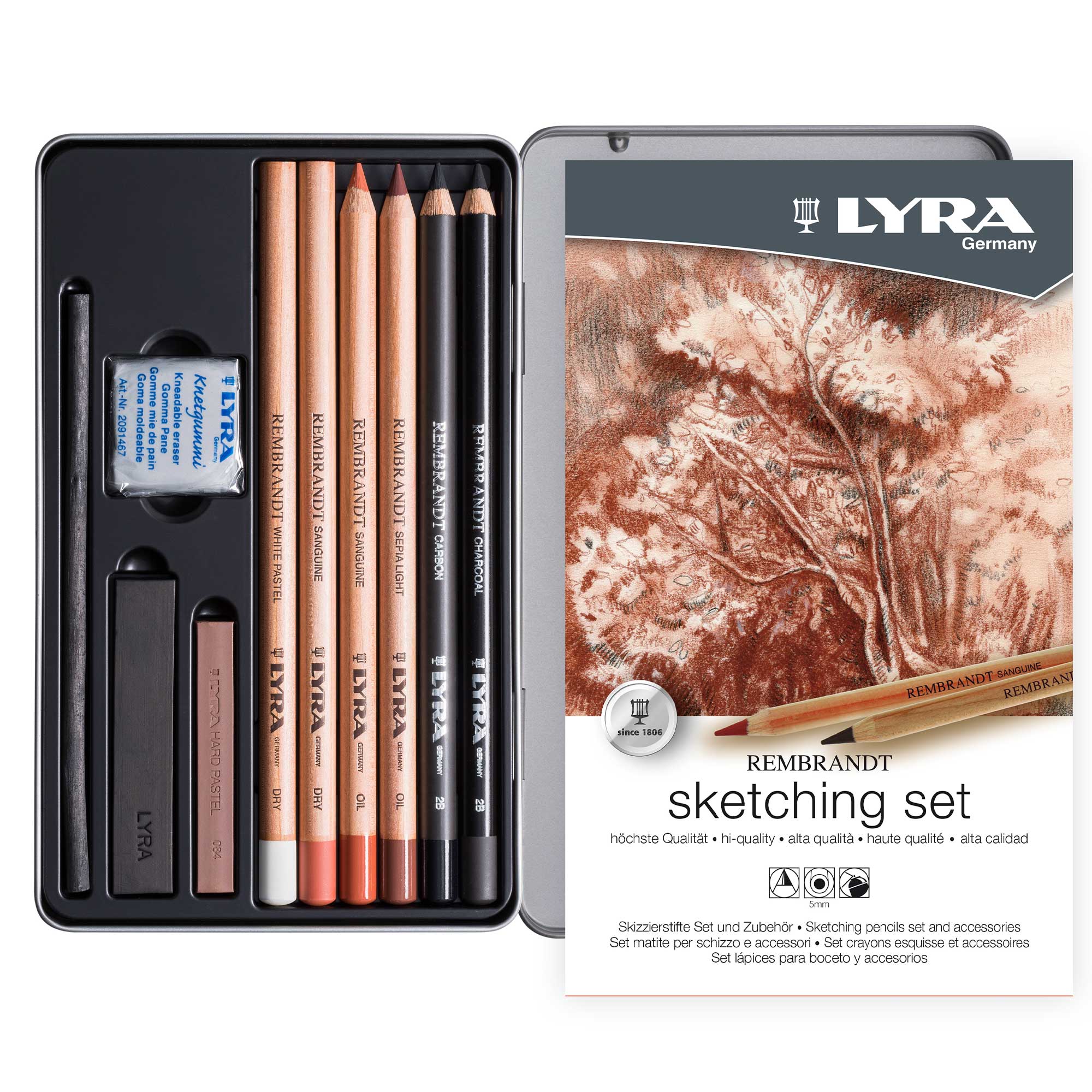 Lyra Rembrandt Sketching Pencils & Accessories Set