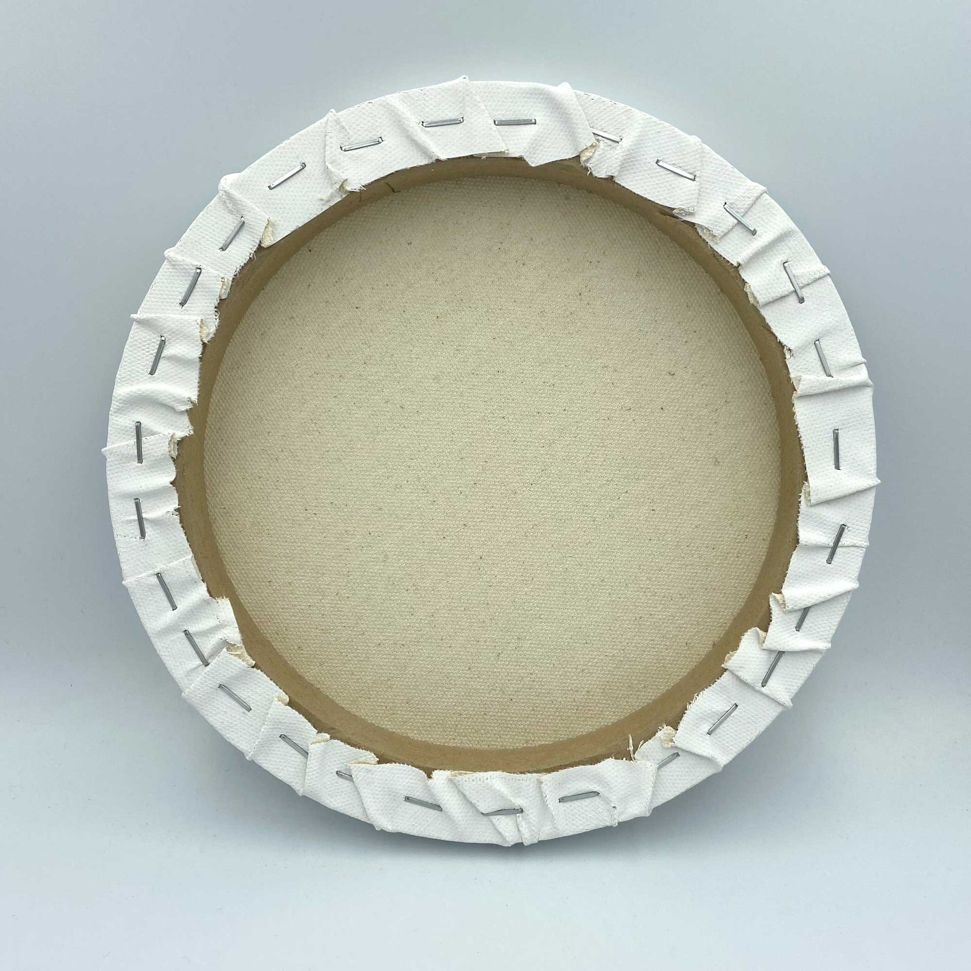 ARTdiscount Stretched Round Canvas - Back of the Canvas