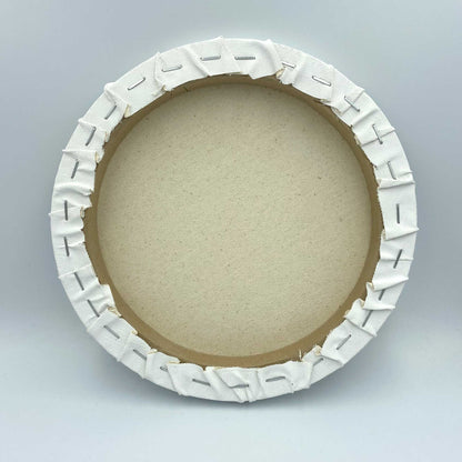 ARTdiscount Stretched Round Canvas - Back of the Canvas