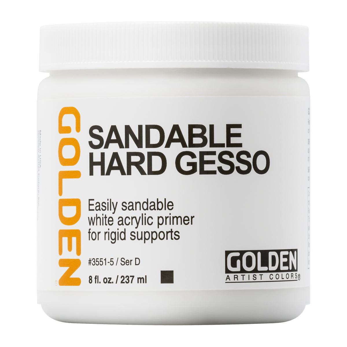 Golden Sandable Hard Gesso - 237ml