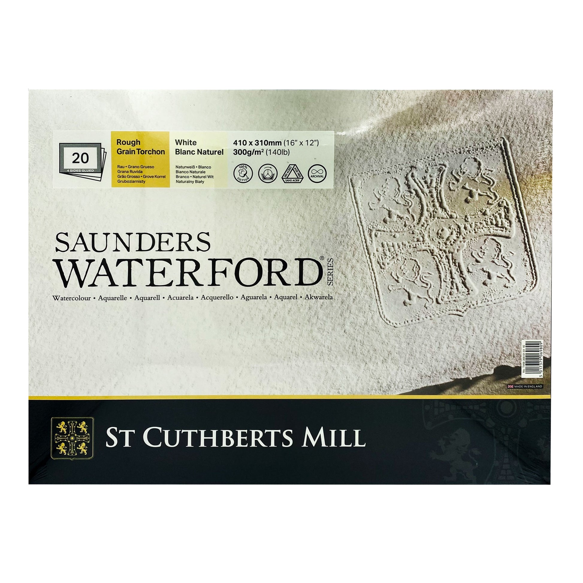 Saunders Waterford Block - 300gsm - 140lb - Rough - 410 x 310mm