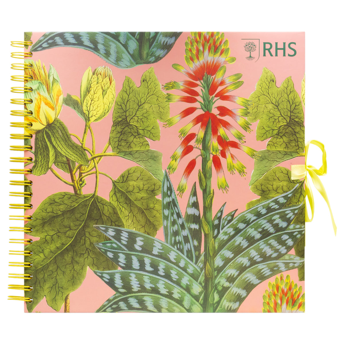 RHS Wiro Bound Hardback Scrapbook - Succulents - 12&quot; x 12&quot; - 40 Pages