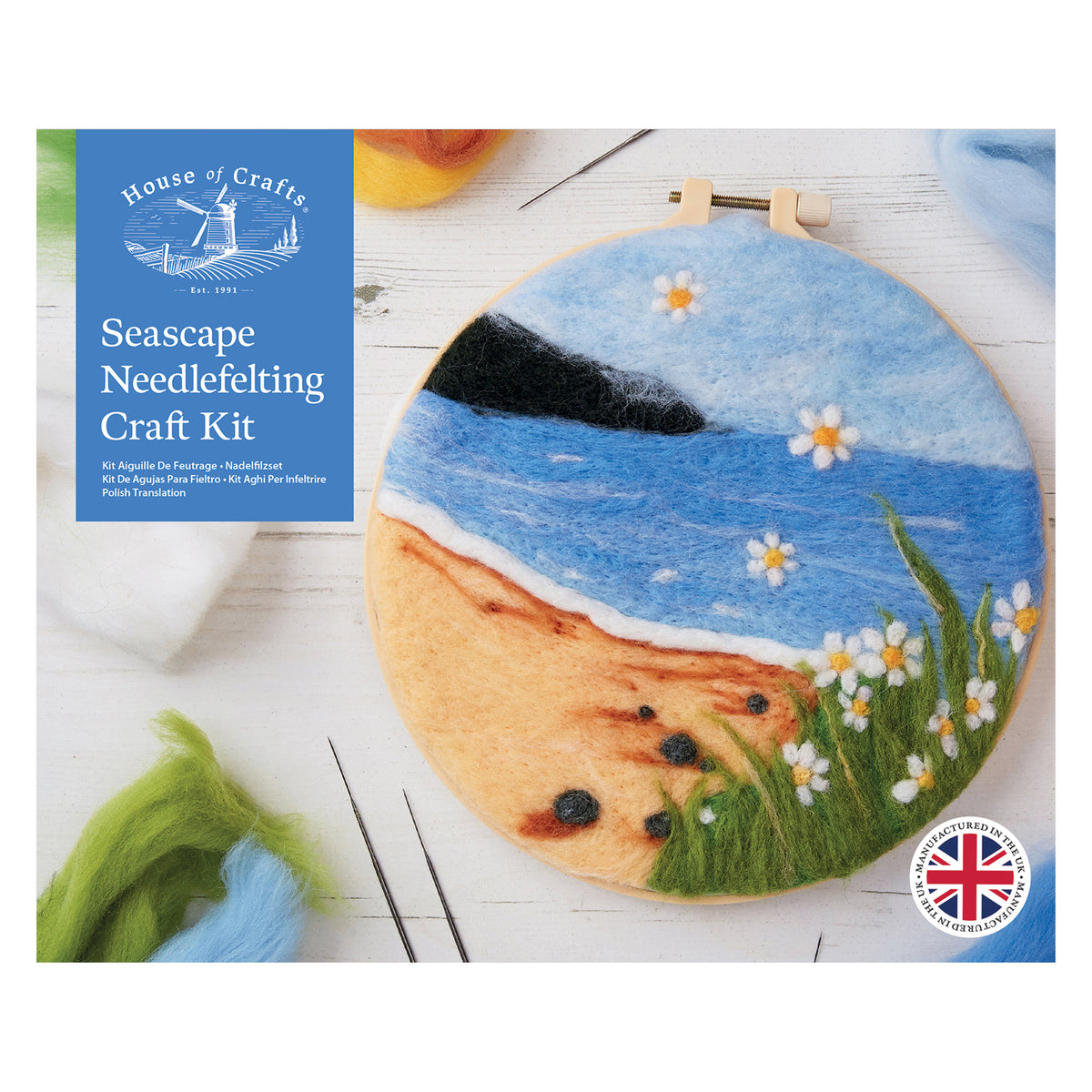 House of Crafts - Seascape Needlefelting Craft Kit