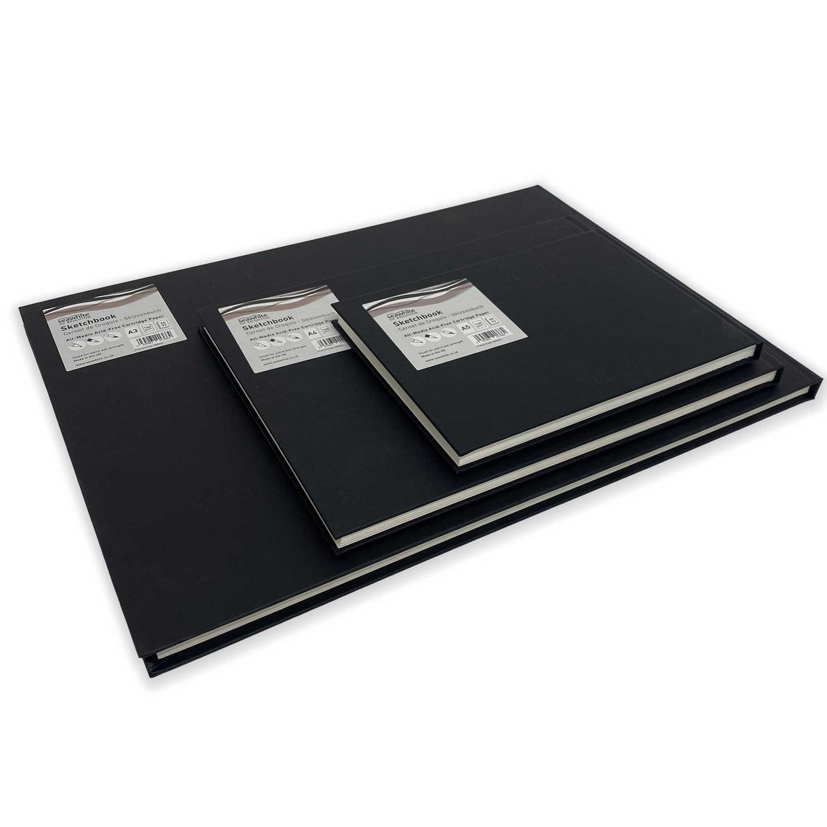 Seawhite CaseBound Hardback Sketchbook 140gsm LANDSCAPE