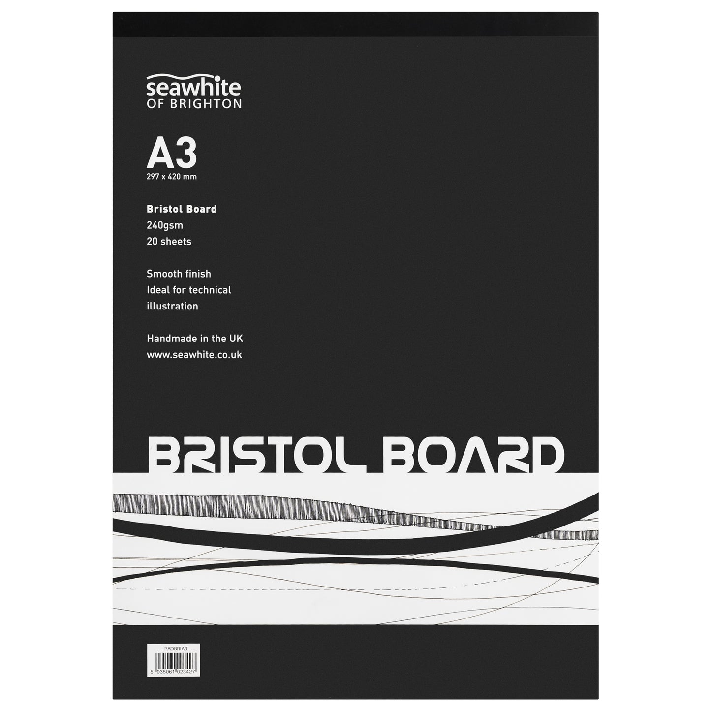 Seawhite Bristol Board Pad - 240gsm - 20 Sheets