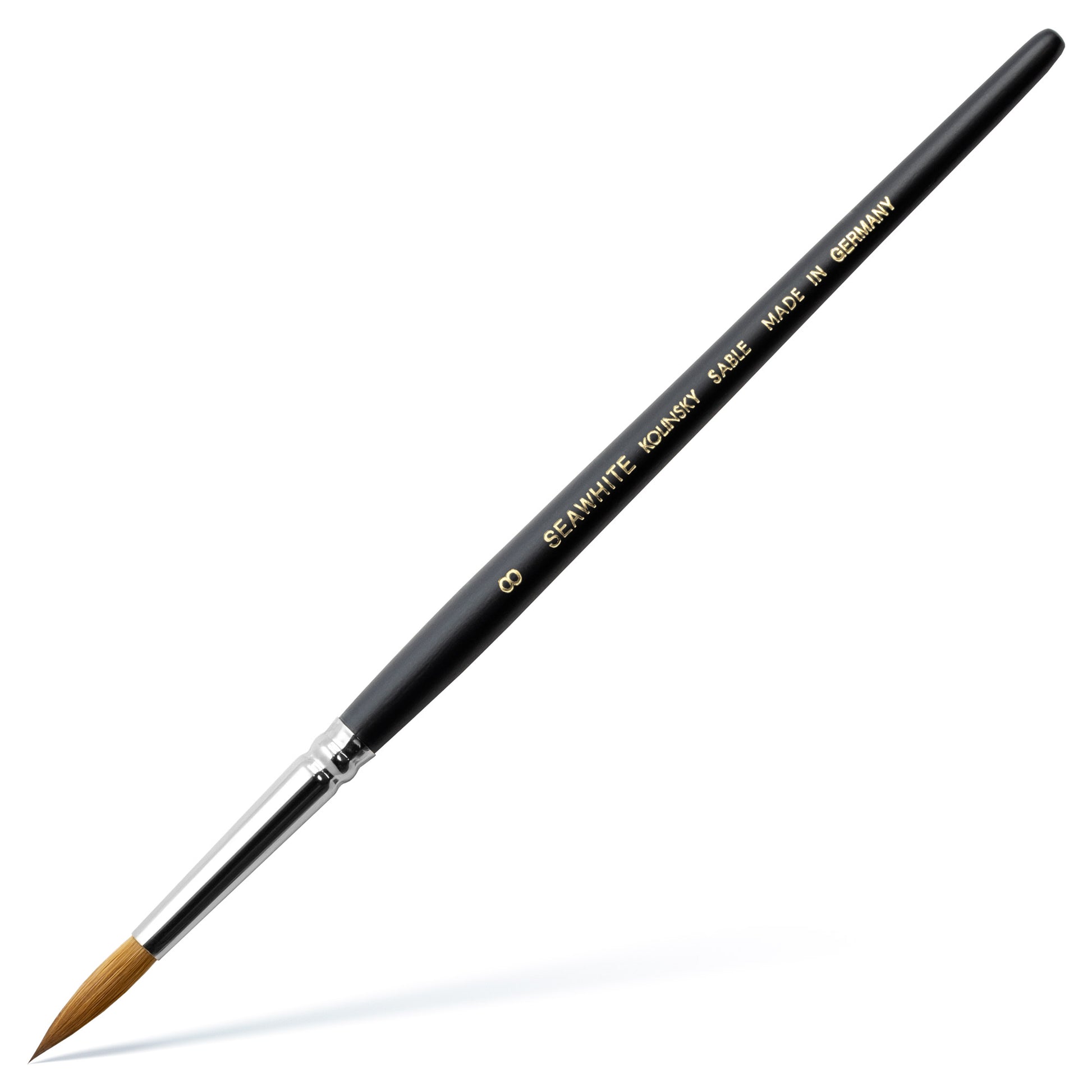 Seawhite Pure Kolinsky Red Sable Brush - Size 8