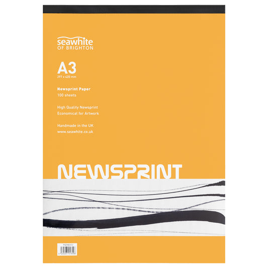 Seawhite Newsprint Paper Pad - 49gsm - 100 Leaves - A3
