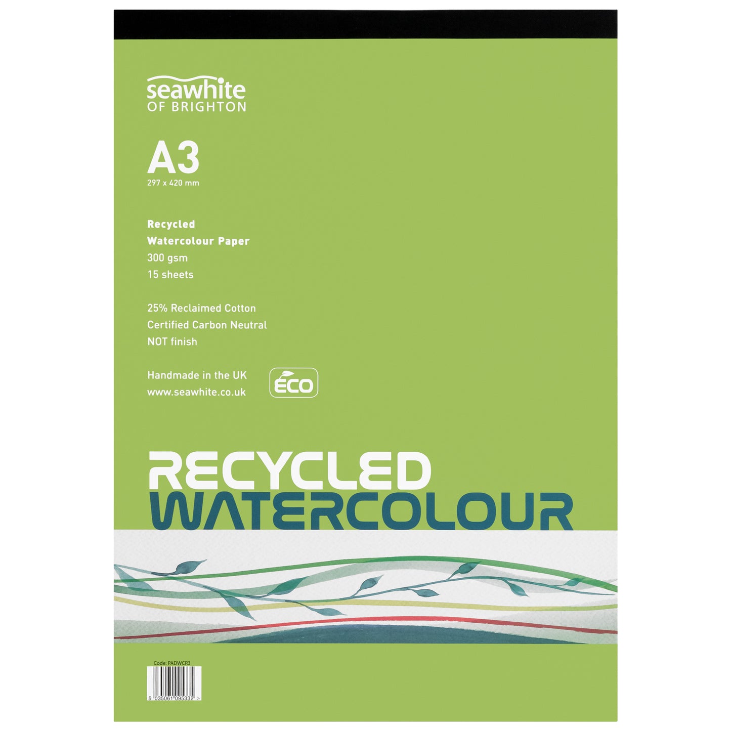 Seawhite Recycled Watercolour Pads - 300gsm - 15 Sheets