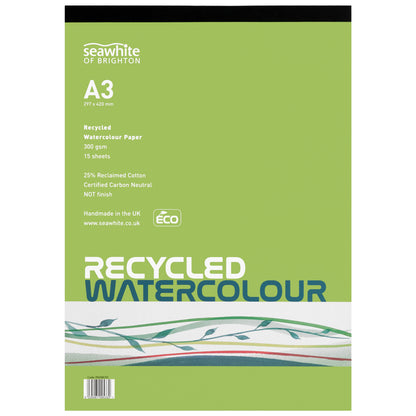 Seawhite Recycled Watercolour Pads - 300gsm - 15 Sheets