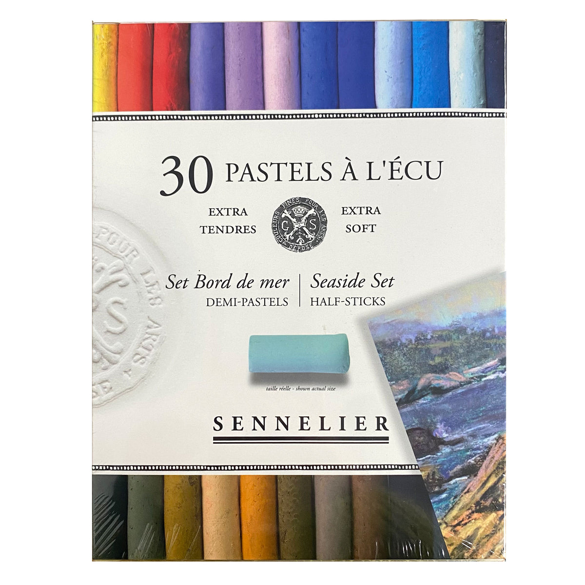 Sennelier 30 Seascape Extra Soft Pastels - Half Stick Size