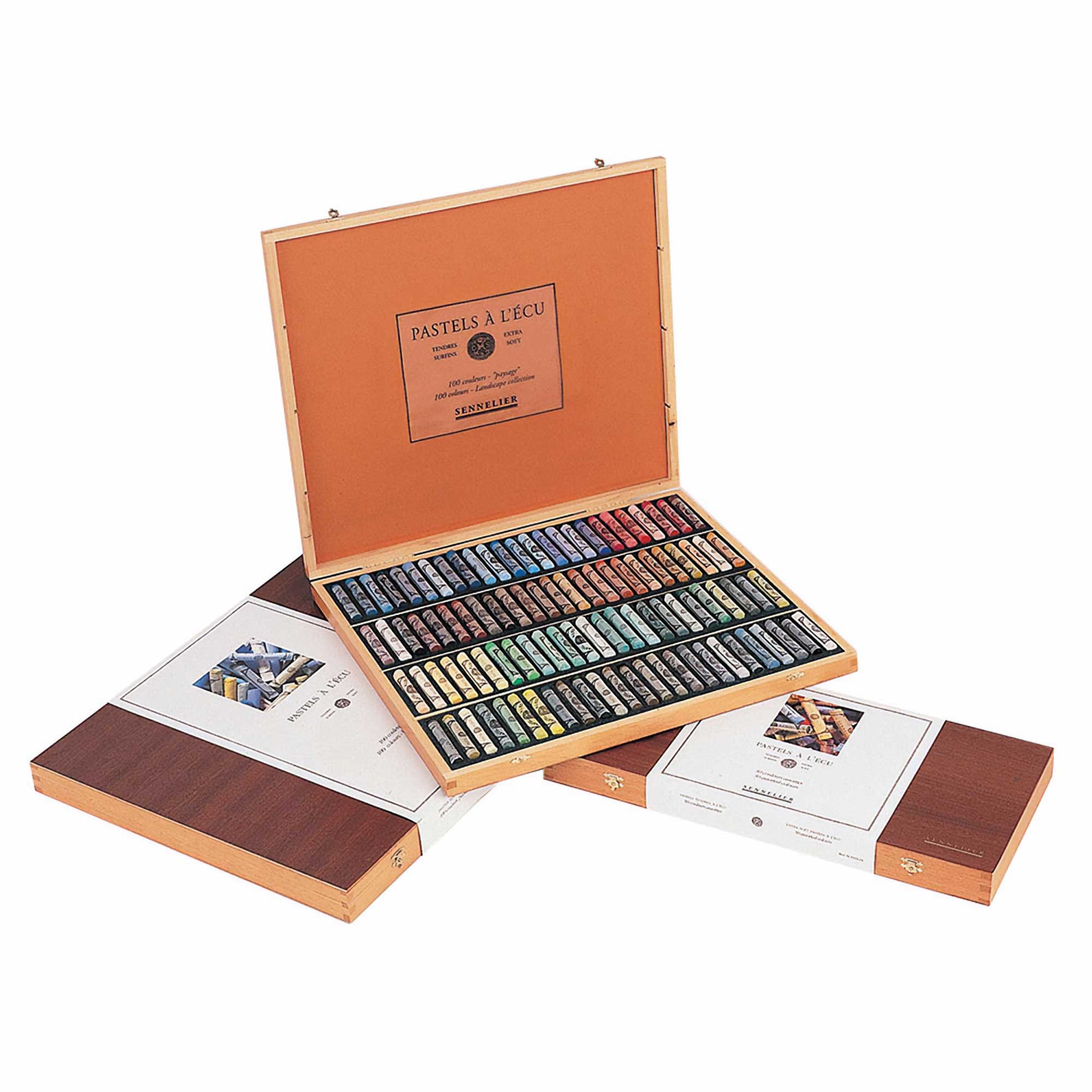 Soft Pastels Wooden Box Selection Landscape Set 100