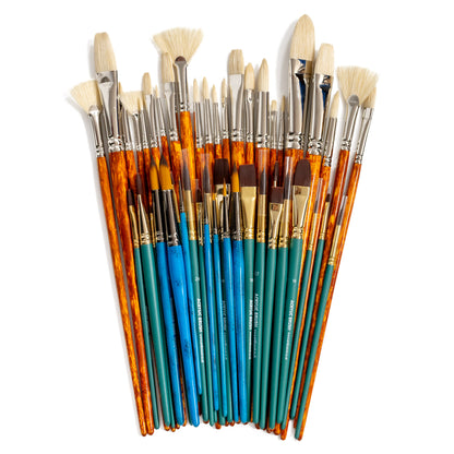 ARTdiscount Set of 50 Assorted Brushes