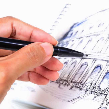 Pentel Sign Pen - Closeup In Use