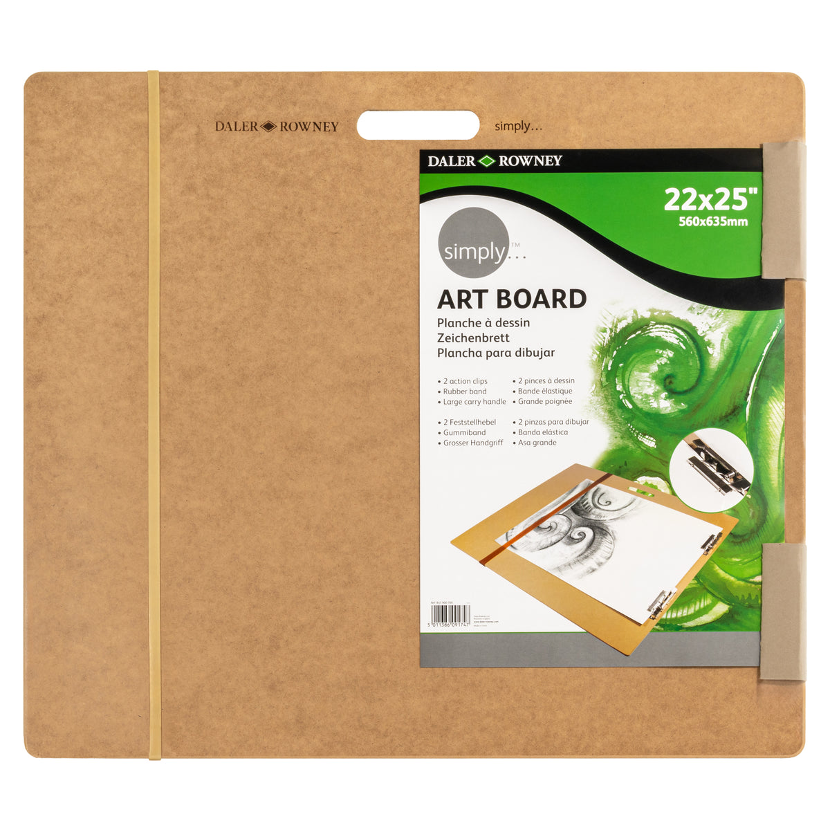 Daler-Rowney Simply Art Board - 22 x 25&quot; (560 x 635mm)
