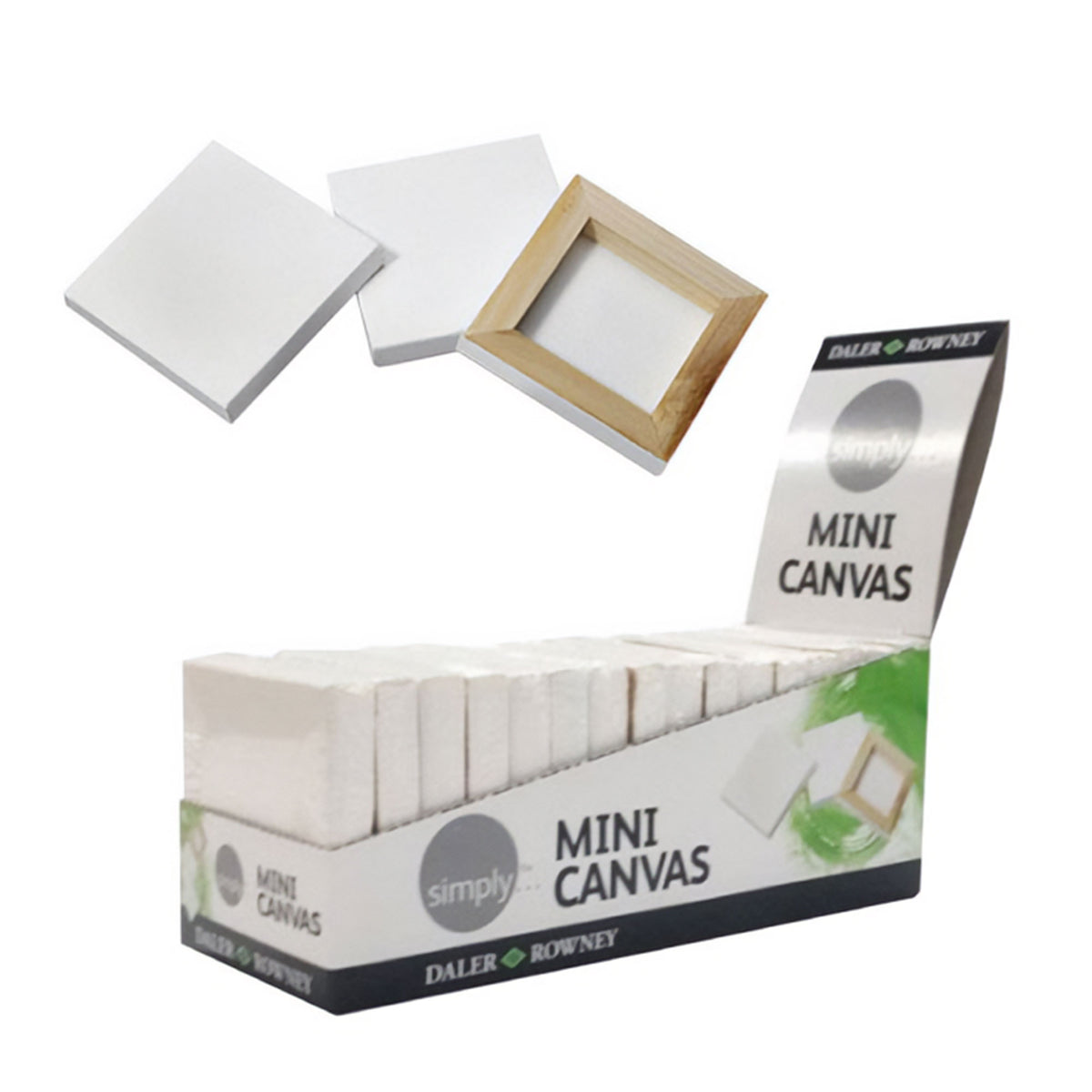 Daler-Rowney Mini Canvas Squares - 2.5x2.5&quot; (6.35cm approx.) - Pack of 16
